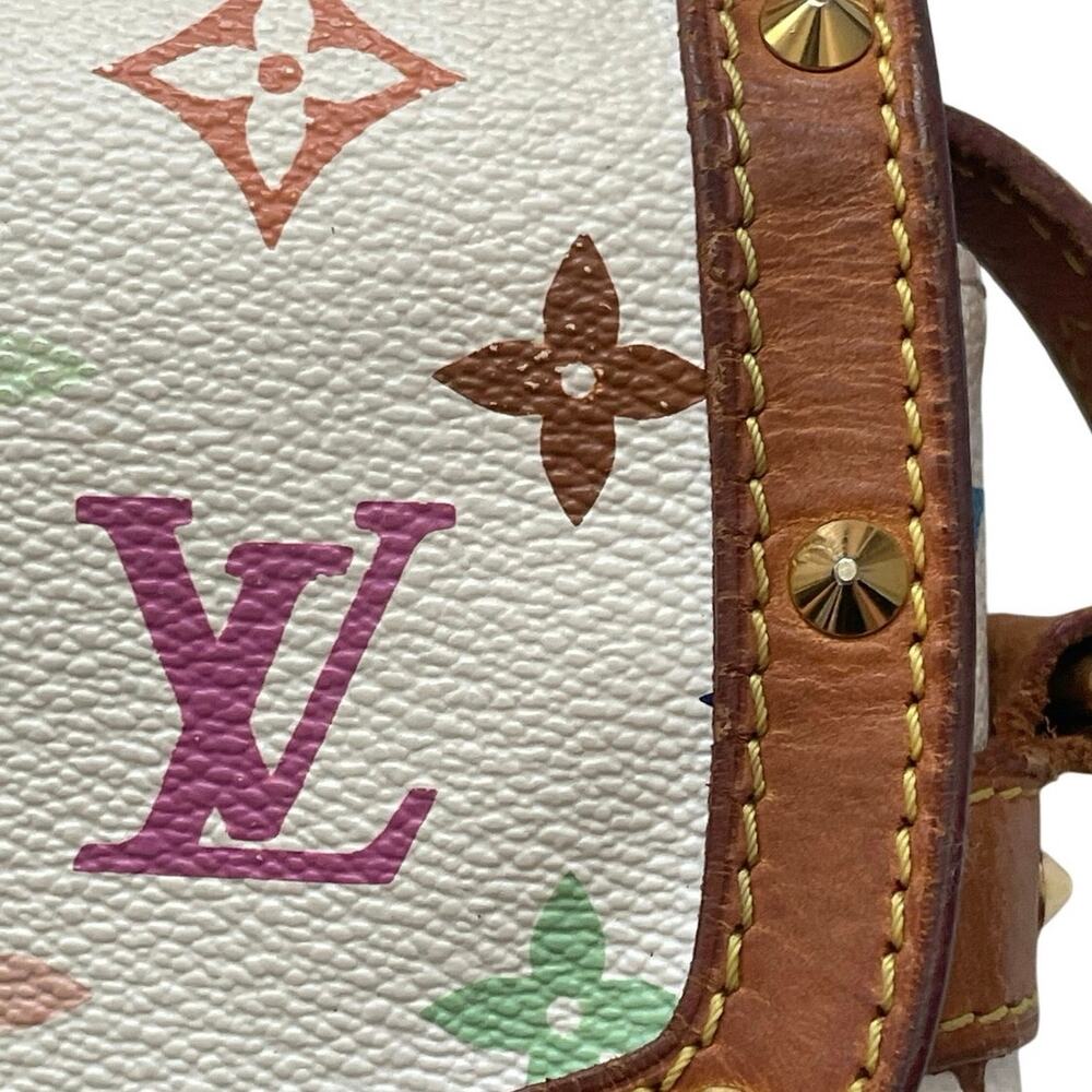 Louis Vuitton Murakami White Multicolor Monogram Sologne Shoulder Bag - Picture 16 of 16